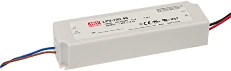 MW Mean Well LPV-100-15 15V 6.7A 100W Single Output LED Switching Power Supply