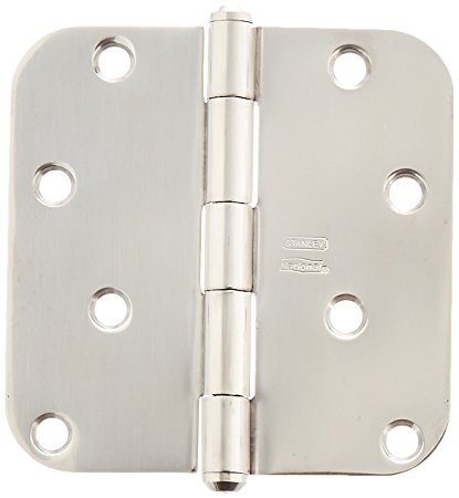 NATIONAL MFG/SPECTRUM BRANDS HHI N830-270 Stainless Steel Door Hinges for Interior/Residential Doors with Screws and Removable Pin For Quick & Easy Installation, 4"