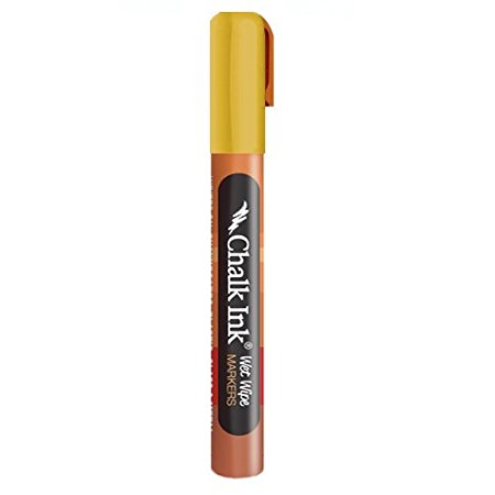 Chalk Ink Wet Wipe Marker, 6 mm, Dijon Mustard