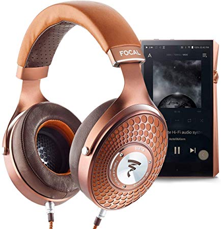 Focal Stellia Over-Ear Audiophile Headphones with A&K SP2000 Octa-core Portable Music Player (Copper)