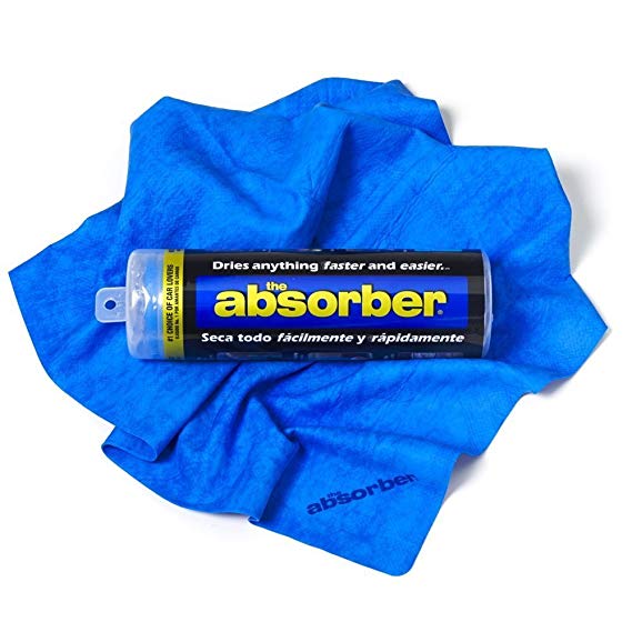 The Absorber Synthetic Drying Chamois, 27" x 17", Blue
