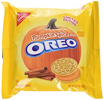 Pumpkin Spice Oreo Cookies Limited Edition Seasonal, 10.7 Ounce