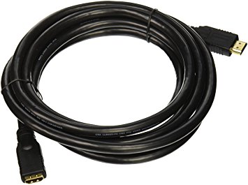 Monoprice Commercial Series Premium 10ft 24AWG CL2 High Speed HDMI Cable Male to Female Extension - Black