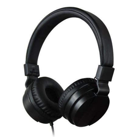 Headphones Tauren Foldable Stereo On-Ear Noise Reducing Headset Compatible with Ipad Ipod PSP Smartphone