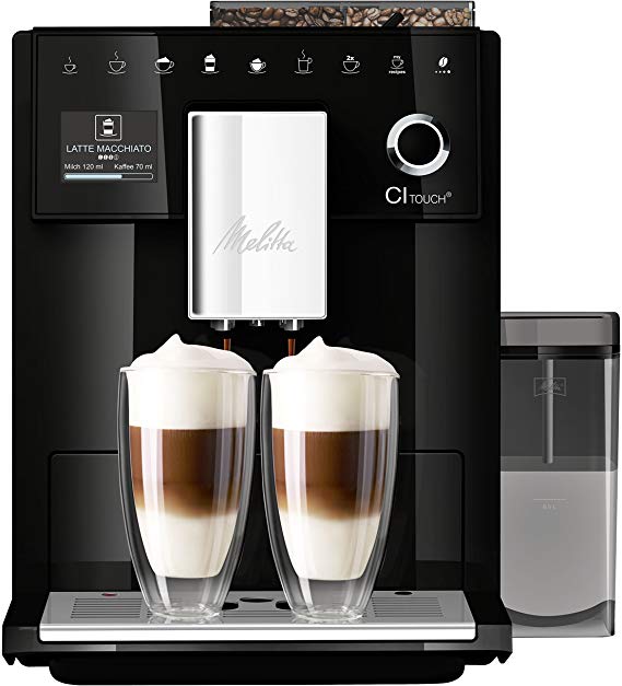 Melitta CI TOUCH F630-102 Bean to Cup Coffee Machine, 1400 W, 1.8 Litres, Black