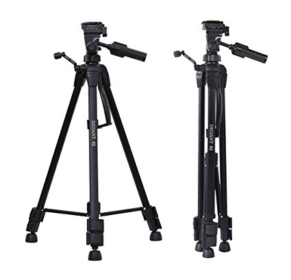 Lightweight 62 inch Camera Tripod DIGIANT Pan-Head Tripod Stand for Digital Cameras and Video Camcorder