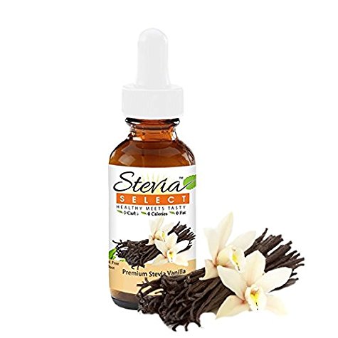 Vanilla Stevia Flavored Drops-Stevia Select Natural Sweetener-Stevia Drops Extracted From Sweet Leaf -Stevia Liquid 2 Oz. Stevia - Perfect For Any Weight Loss- Diet Plan