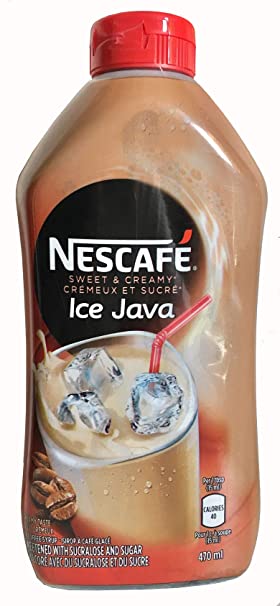 Nescafe Ice Java Coffee Syrup 470ml - Imported from Canada (Pack of 4)