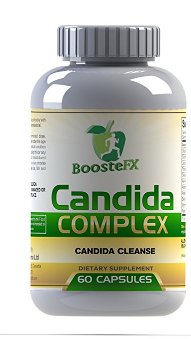 BoosteFX Premium Candida Complex -With Probiotics, Enzymes and Antifungal Ingredients - Eliminate and Prevent Candida Recurrence with 100% Lifetime Money Back Guarantee. (60 Capsules)