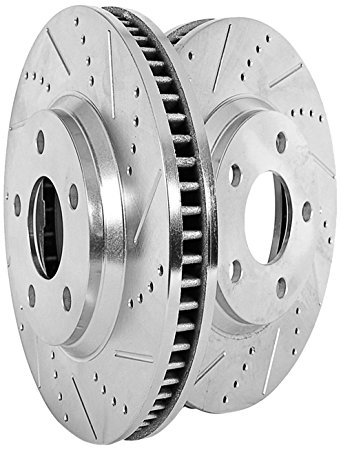 Power Stop JBR522XPR Front Evolution Drilled & Slotted Rotor Pair