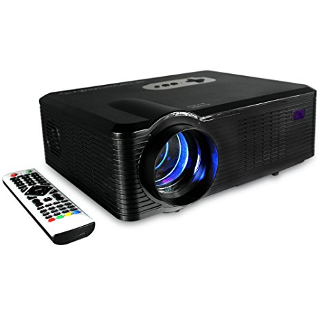 GBlife CL720 Mini Portable Projector 3000LM 1280 x 800 pixels LED Projector with Multifunction Multi-Interface-Display