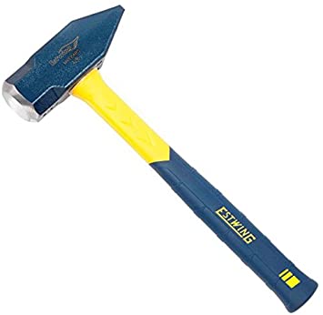 Estwing Blacksmith's Hammer - 32 oz Metalworking Tool with Fiberglass Handle & No-Slip Cushion Grip - MRF32BS