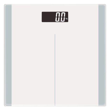 FRK Digital Body Weight Bathroom Scale High accuracy with Tempered Glass Platform Smart Step-on Technology Batteries Included