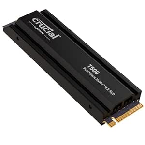 Crucial® T500 2TB PCIe Gen4 NVMe M.2 SSD with heatsink