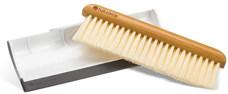 Full Circle Crumb Runner, Counter Sweep and Squeegee, White