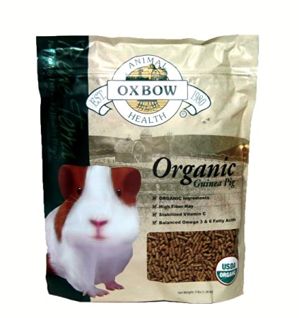 Oxbow Animal Health Guinea Pig Bene Terra Organic Food and Treats, 3-Pound