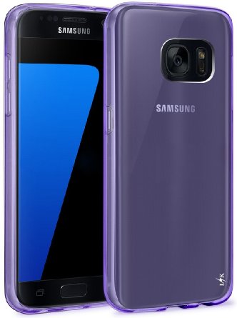 S7 Case, LK Ultra [Slim Thin] Scratch Resistant TPU Gel Rubber Soft Skin Silicone Protective Case Cover for Samsung Galaxy S7 (Purple)