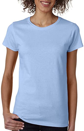 Gildan Women's Heavy Crewneck Cap Sleeve T-Shirt