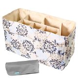 KF Baby Diaper Bag Insert Organizer Firm Compartments  Changing Pad Combo