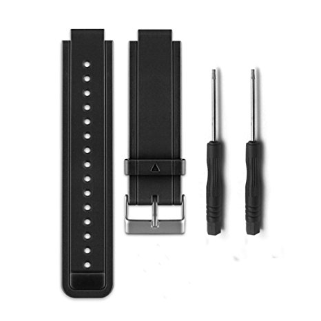 HWHMH Replacement Silicone Bands With Pin Removal Tools for Garmin Vivoactive (No tracker, Replacement Bands Only)
