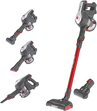 Hoover H-FREE 100 HF122GPT - Cordless Stick Vacuum, Cyclonic, Pet Bristle Brush, Removable 22V Lithium Battery, 40min, 0.9L, LED Lights, 2 Speeds