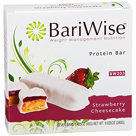 BariWise 12g High Protein Diet Bar - Strawberry Cheesecake (7 Servings/Box)