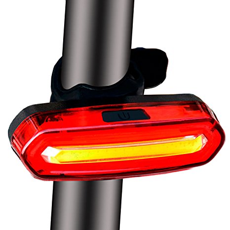 USB Rechargeable Bike Tail Light-Super Bright 120 Lumens Waterproof Bicycle Rear Light with 6 Modes, Easy Install Led Red Light for Cycling Safety