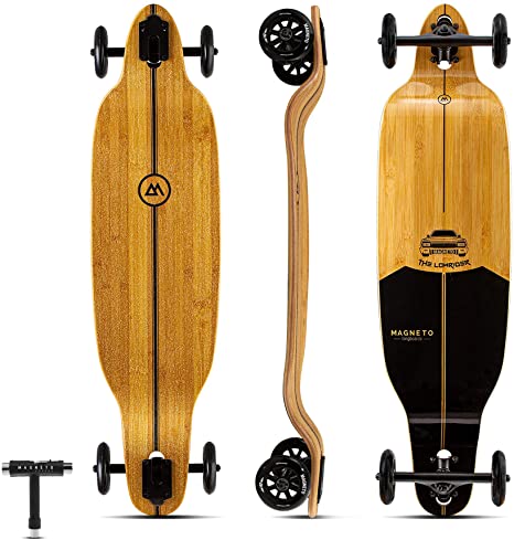 Glider Collection | Longboard Skateboards | Large 100mm Wheels | Bamboo with Hard Maple Core
