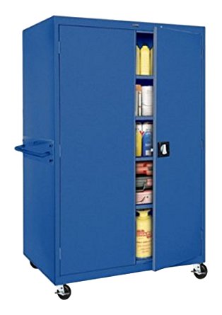 Sandusky Lee TA4R462472-06 Transport Series Mobile Storage Cabinet, Blue