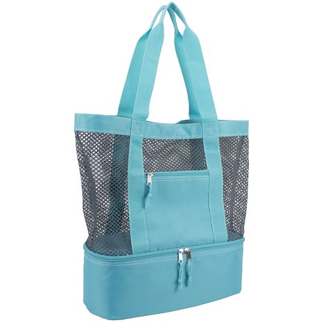 Eastsport Mesh Tote Insulated Cooler Beach Bag