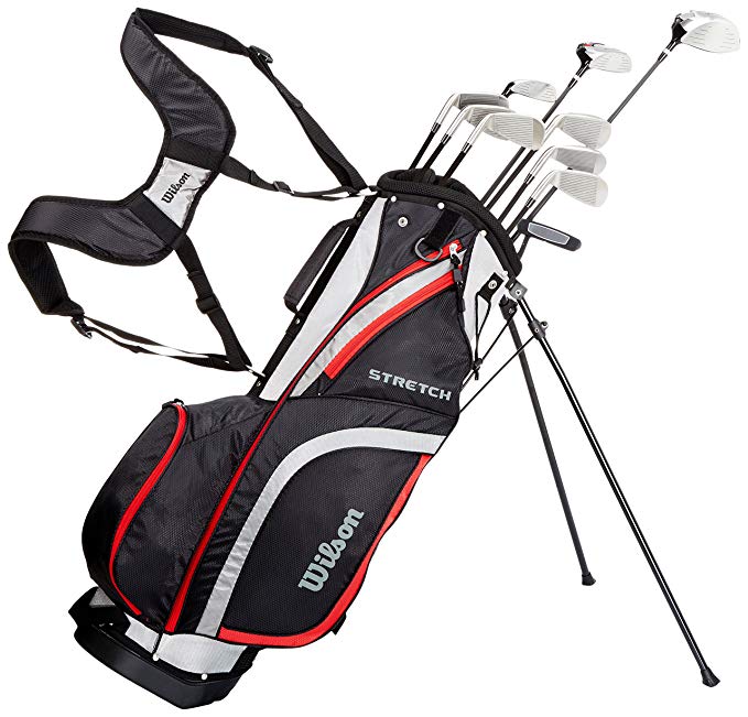 Wilson Men's Stretch Golf Club 10-Club Set with Stand Bag