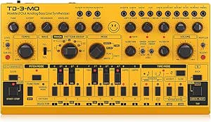 Behringer TD-3-MO-AM “Modded Out” Analog Bass Line Synthesizer with VCO, MIDI-Controllable VCF and Sub-Harmonics Oscillator