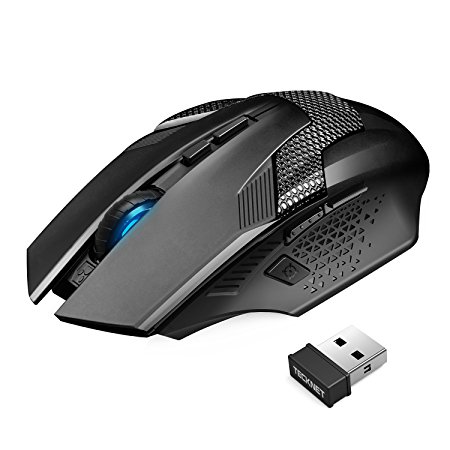 TeckNet Professional Optical Programmable Wireless Gaming Mouse With USB Nano Receiver