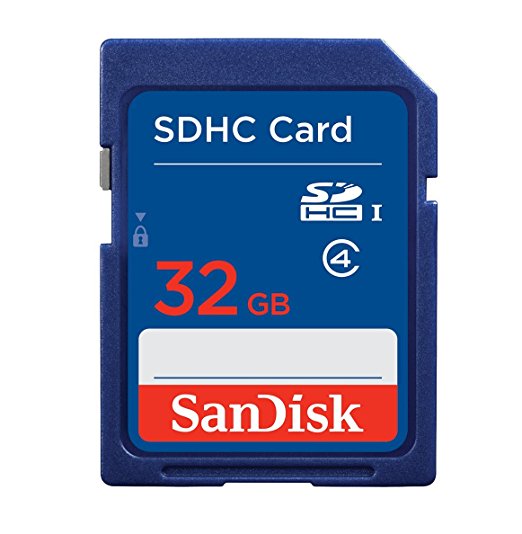 SanDisk SDSDB-032G-FFP 32 GB SDHC Class 4 Memory Card - Blue, Frustration-Free Packaging (Label May Change)