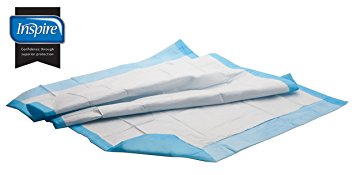 Inspire Disposable Chux Underpads, 23 Inches X 36 Inches, 150 Count