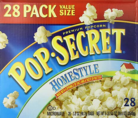 Pop Secret Popcorn, Homestyle, 28 Count Box