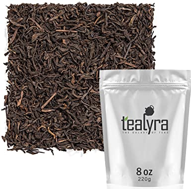 Tealyra - 5 Years Aged - Pu erh Ripe - Loose Leaf Tea - 100% Natural - Caffeine Level High - Loose Weight Tea - Healthy Tea - 220g