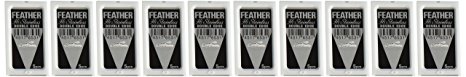 50 FEATHER Hi-Stainless Platinum Double Edge Razor Blades 5's