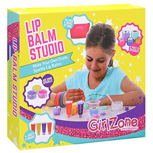 GirlZone Gifts for Girls: Make Your Own Lip Balm Kit with This 22 Piece Makeup Set for Girls. Birthday Present Gift for Girls Age 8 9 10 11  Years Old.