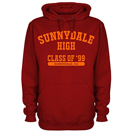 SUNNYDALE High Class Of '99 College Hoodie Jumper - Buffy The Vampire Slayer Anniversary Sweater (M)