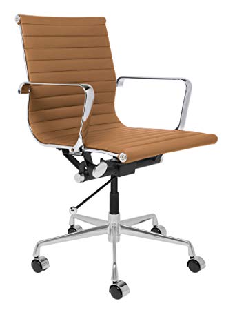 SOHO Ribbed Management Office Chair (Tan)