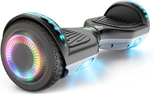 SISIGAD Hoverboard for Kids Ages 6-12, with Built-in Bluetooth Speaker and 6.5" Colorful Lights Wheels, Safety Certified Self Balancing Scooter Gift for Kids