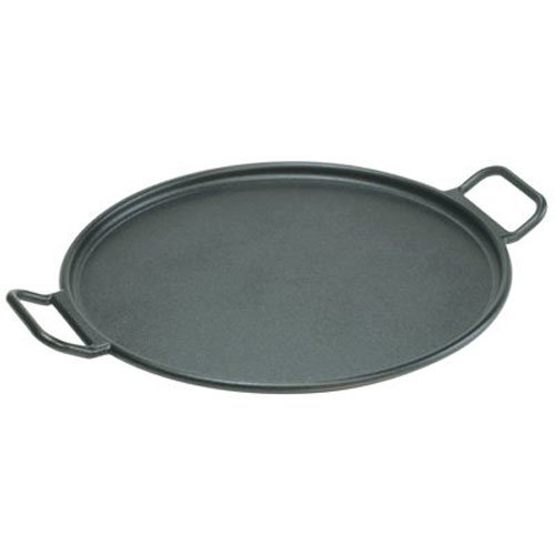 Lodge P14P3 14-Inch Pro Logic Cast-Iron Pizza Pan (Black)