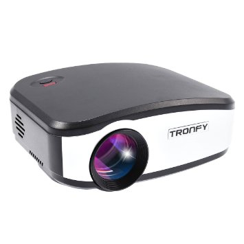 Tronfy 130 Multimedia Mini Led portable Projector for home theater cinema with HDMIUSBVGAAVATVMHL Home Entertainment-Black