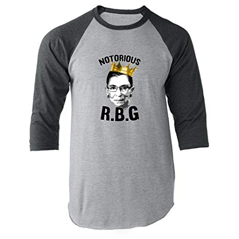 Notorious R.B.G. RBG Supreme Court Feminist Political Raglan Baseball Tee Shirt