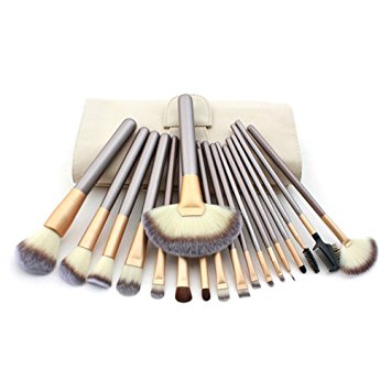 e2buyshop® 18PCS Makeup Cosmetic Brush Tool with Eyeliner Eye Shadow Brow Lip Brush for women