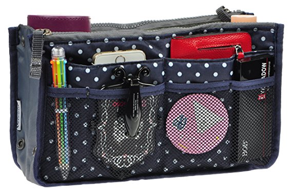 Vercord Purse Organizer,Insert Handbag Organizer Bag in Bag (13 Pockets 15 Colors 3 Size)