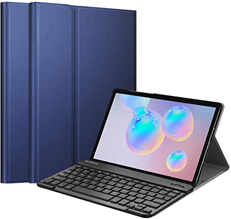 Fintie Keyboard Case for Samsung Galaxy Tab S6 10.5" 2019 (Model SM-T860/T865/T867), [Supports S Pen Wireless Charging] Slim Cover w/Detachable Wireless Bluetooth Keyboard, Navy