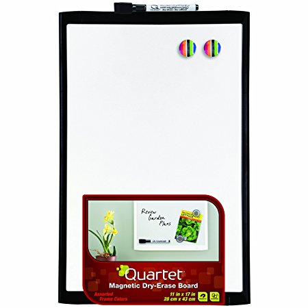 Quartet Dry-Erase Board, 11 x 17 Inches, Black Frame (21-580532Q-BK)