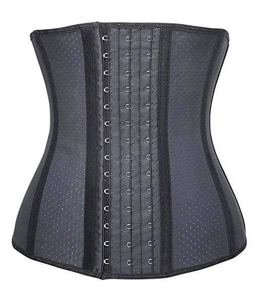 YIANNA Women's Underbust Latex Sport Girdle Waist Training Corset Hourglass Body Shaper